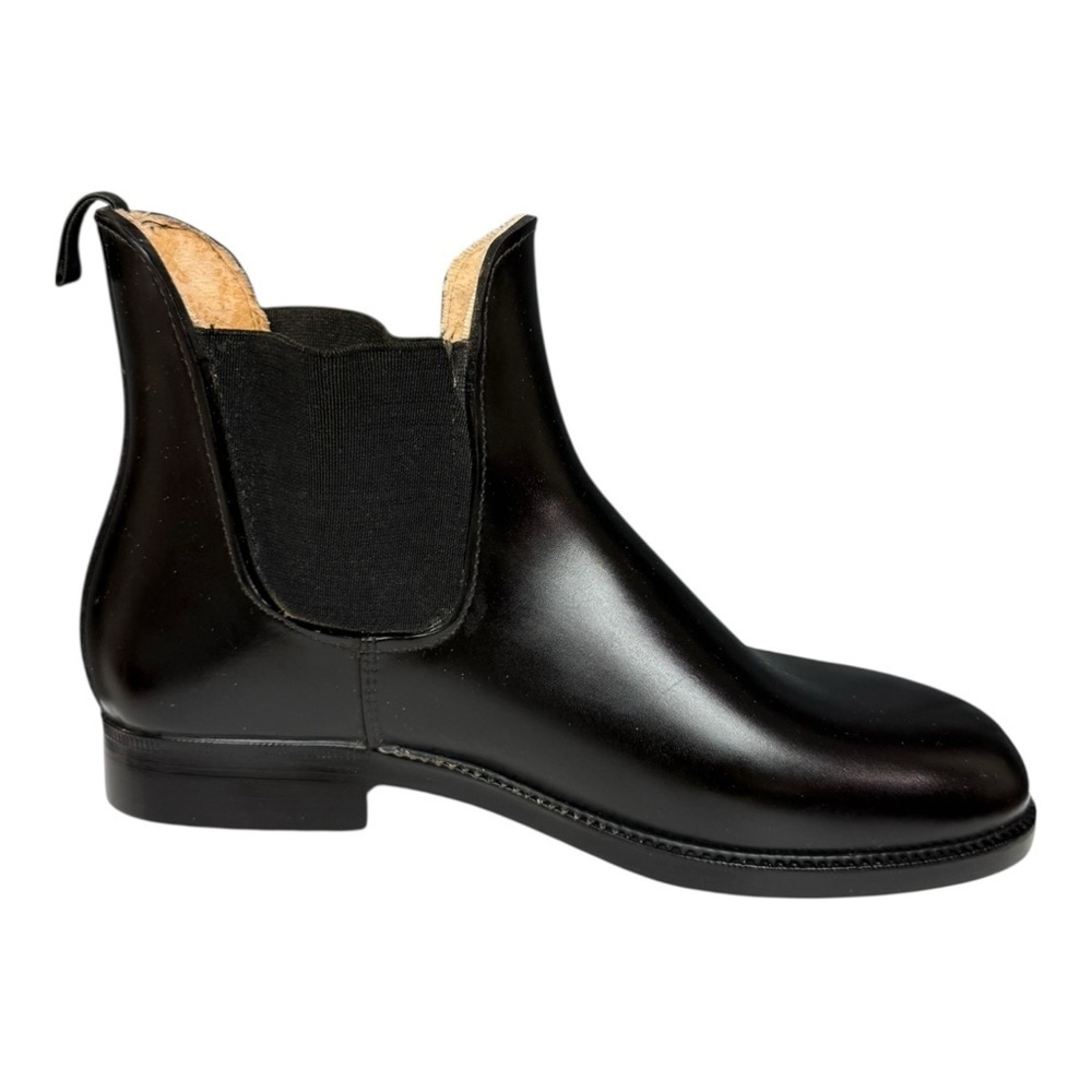 Vintage Black Riding Boots Chelsea Style Size 8 Handmade Italian Riding Boot - Picture 6 of 13